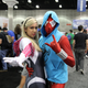 Spider-Gwen and Scarlet Spider. Photo by William Tung